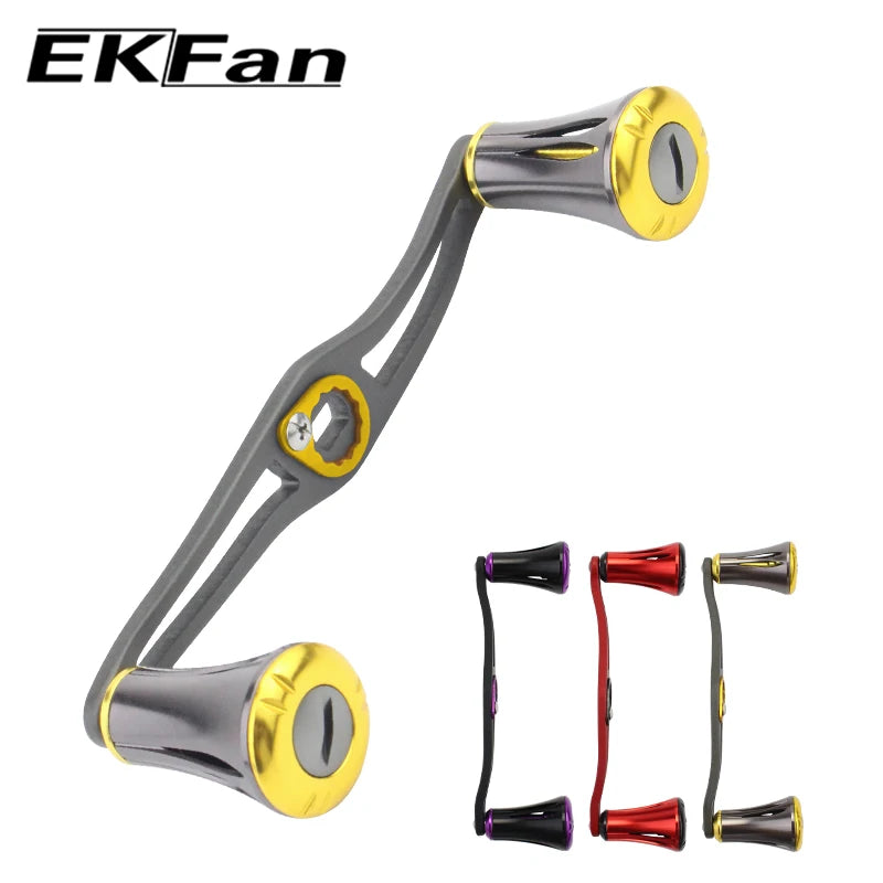 EKFan Aluminum Alloy Fishing Reel Handle 120mm Length 8*5mm Hole Size For Baitcasting Fishing Reel Rocker Fishing Accessory