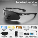 ROCKBROS Polarized Sports Glasses Men Sunglasses Road Cycling Glasses Mountain Bike Glasses Goggles Eyewear 5 Lens MTB Glasses