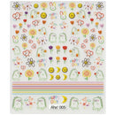 42Model Sticker Nail Decal 3D Adhesive Patch,Smile/Animal/Flower Nail Art Decorations Manicure Sticker Easter Day Design Decal-