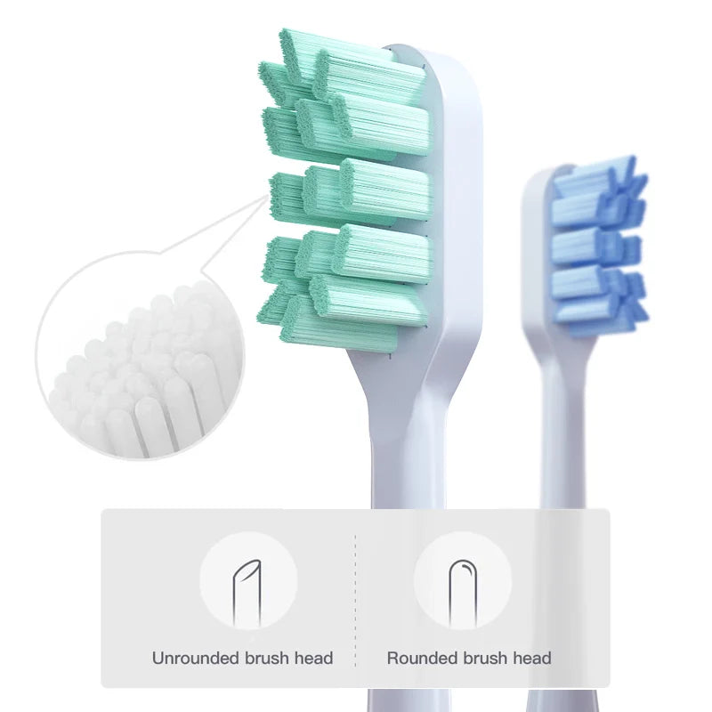 Replacement Toothbrush Heads For Xiaomi T300 T500 Sonic Electric Teeth Brush Mijia T300 Nozzles With Dust Cover Vacuum Packaging