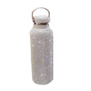 Diamant-Thermo-Vakuumflasche Bling Heißwasser-Thermoskanne Edelstahl-Thermosflasche Glitzernde große Isolierflasche Kaffeetasse