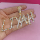 Personalisierte Namenskette mit 9MM Zirkonia Cuban Chain für Damen und Herren, scharfer Bubble-Letter-Anhänger, Hip Hop Schmuck