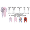 2pcs/lot baby rompers Baby Girl Clothes Full Sleeve 100%Cotton Cartoon Print Overalls Newborn Baby Footies Toddler Jumpsuit