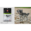 Cartoon Animals Tiger Elephant Cat Dog Panda Husky Poodle Giraffe Model Mini Micro Building Blocks Bricks Toys for children gift