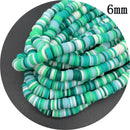 400pcs/Lot 3/4/5/6mm 16inch Round Slice Clay Beads Spacer Beads Polymer Clay Beads For Jewelry Making DIY Handmade Accessories