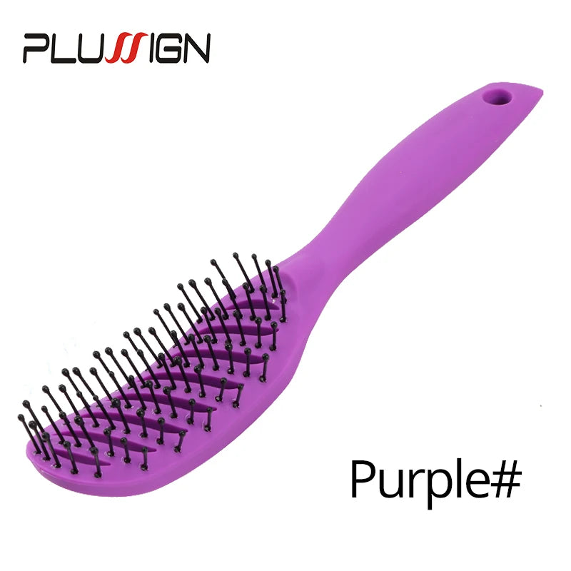 Plussign New Hair Brushes Curved Vented Styling Hair Brush, Detangling Thick Hair Massage Blow Drying Brush, Massage Hair Comb