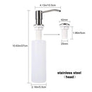 Spülbecken Seifenspender Flüssigseifenflasche Manuell drückender Seifenlotion-Spender Küchenzubehör 300ml