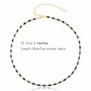 Sexy Short Sparking Rainbow Tennis Chain Chocker Necklace With AAA+ CZ Fashion Personality Women Collar Jewellery bijoux femme