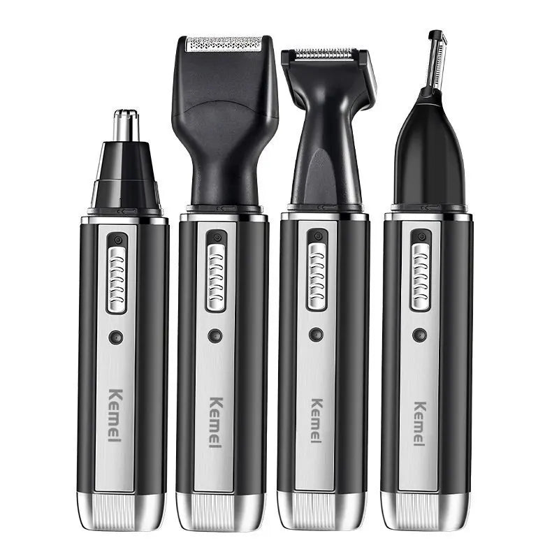 Kemei All In One Nose Hair Trimmer For Men&Women Electric Rechargeable Trimmer For Ear,Beard,Eyebrow,Facial,Trimer Grooming Kit