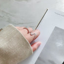 XIYANIKE Silver Color  Creative Waves Design Ring Simple Irregular Handmade Wedding Jewelry for Women Size 17mm Adjustable