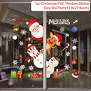 Christmas Window Stickers Merry Christmas Decorations For Home 2024 Christmas Wall Sticker Kids Wall Decals Happy New Year 2025