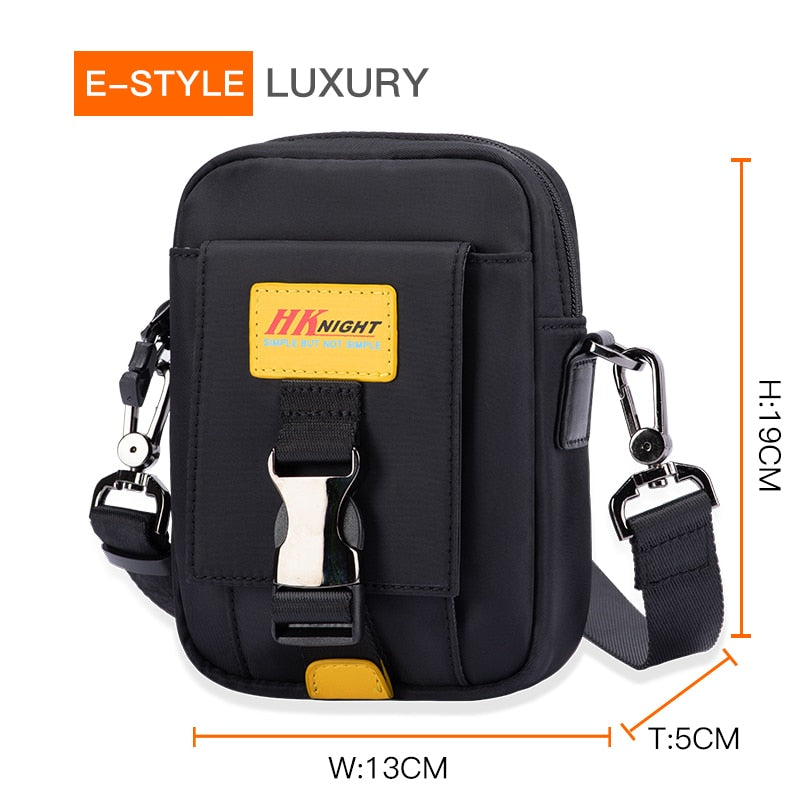 Hk 2023 Men's Purse Shoulder Bag Small Messenger Bags Men Travel Crossbody Bag Handbags New Fashion Male Phone Money Belt Wallet