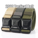 HSSEE Neuer taktischer Herrengürtel, rostfreie, harte Metallschnalle, Militär-Armee-Gürtel, Outdoor-Freizeitgürtel, Herren-Taillengürtel, Geschenk
