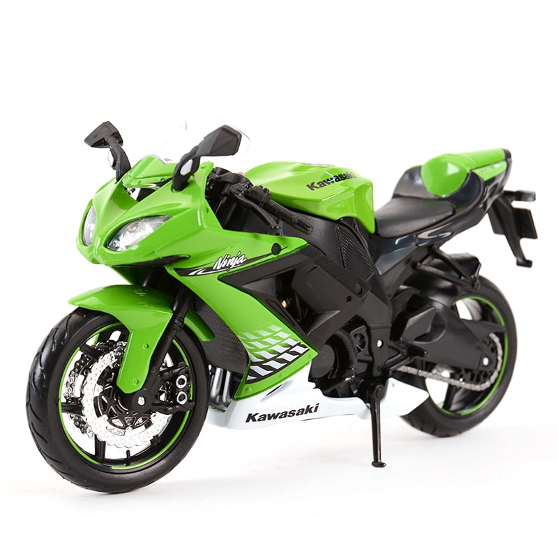 Maisto 1:12 Kawasaki Ninja ZX-10R Black Die Cast Vehicles Collectible Hobbies Motorcycle Model Toys