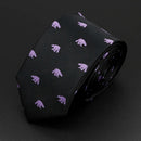 Trendy Design Men's Microfiber Jacquard Necktie Animal Plant Skull Flower Woven Tie Wedding Party Father's Day Birthday Gift