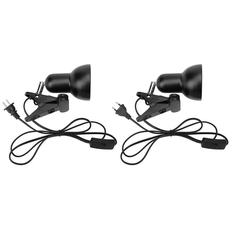 360 Degrees Rotating Clip Light Base Turtle Reptile Basking Clamp Lamp Holder With On Off Switch Bedside Light Base