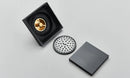 Rozin Brushed Gold Floor Drains 10*10cm Invisible Bathroom Floor Drain Matte Black Square Shower Deodorant Waste Drain Strainer