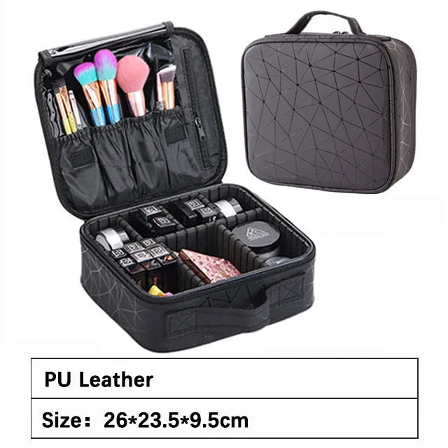 Female Professional Makeup Organizer Travel Beauty Cosmetic Case For Make Up Bag Bolso Mujer Storage Box Nail Tool Suitcase