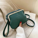 Fashion Herbst Winter Umhängetasche Damen PU Leder Crossbody Bag Einfarbig Solide Farbe Clip Messenger Bag Damen Handtasche Geldbörse Tasche