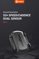 Magene S3+ Cadence Speed Sensor ANT+ Bluetooth Dual Sensor Compatible with Wahoo Onelap Zwift