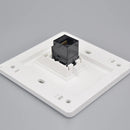 86x86mm Female To Female CAT6 Gigabit Dual-Pass Network Wall Plug RJ45 LAN Faceplate  Internet Straight Plug Outlet