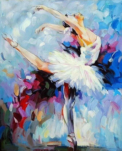 RUOPOTY Frame Ballet Dancer Figure DIY Painting By Numbers For Adults Diy Artcraft Oil Paints By Numbers Framed Drawing Artwork