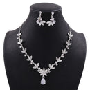 Luxus Kristall Perlen Blatt Brautschmuck Sets Strass Krone Tiaras Halskette Ohrringe Set für Braut Afrikanische Perlen Schmuck Sets