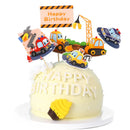 Happy Birthday Kuchen Flugzeug Auto Bus Baufahrzeug Deko Flagge Kinder Jungen Party DIY Backzubehör Cupcake Topper Baby Shower