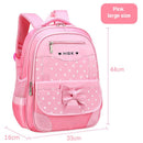 New Children School Bags Girls Dot Cute Bow Kids Backpack Set Primary School Backpacks Schoolbag Satchel Mochila Infantil