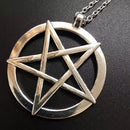 Fashion Inverted Pentagram Pendant Satanic Symbol Necklace Unisex Amulet Jewelry