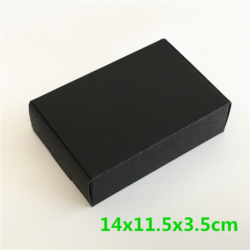 24Pcs Black Cardboard Packaging Boxes  Jewelry  Boxes Multiple Sizes Aircraft Gift Box Black Handmade Soap Packaging Boxes