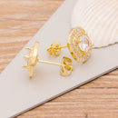 Modische Damen Geometrische Ohrstecker Kupfer Zirkonia Hochzeit Party Alltag Charm Schmuck Hot Dropshipping Styles