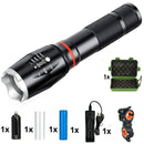 LED 8000 Lumen T6 Handheld Taktische Taschenlampe COB Laterne Magnetisch 6 Modi Wasserbeständig für Teleskop-Fokus Arbeitslicht
