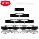 20Pcs 20ml Acrylic Round Clear Jars with Lids for Lip Balms Creams  DIY Make Up Cosmetics Samples lip gloss Containers Set