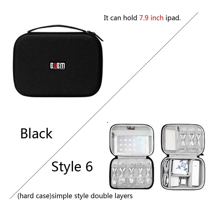 BUBM bag for power bank digital receiving accessories case for ipad cable organizer portable bag for USB