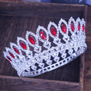 Crystal Queen Hochzeit Tiara Krone Braut Festzug Haarschmuck Barock Diadem Kopfschmuck Damen Braut Kopfschmuck Accessoires