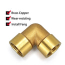 1/8" 1/4" 3/8" 1/2" Female x Male Thread 90 Deg Brass Elbow Pipe Fitting Connector Coupler For Water Fuel Copper