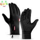 Outdoor Winterhandschuhe Wasserdicht Thermo Fleece Gefüttert Resistent Touchscreen Rutschfest Motorradfahren