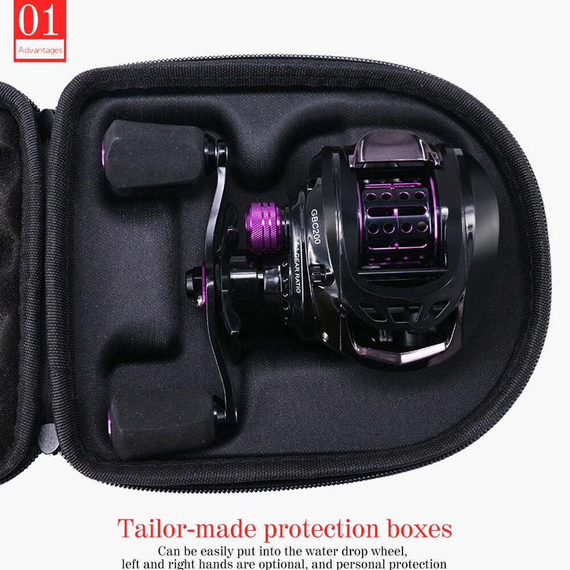 Baitcasting Fishing Reel Bag EVA Sea Bait Casting Drum Reels Pouch Protective Case Fishing Wheel Tackle Bag Pesca Left/right