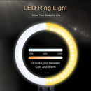 9 Zoll Mini-LED-Video-Selfie-Ringlicht mit Stativ Ringlampen für YouTube-Handy Live-Foto-Fotostudio Ringlicht