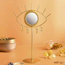 Gold Augen Tischspiegel Schminkspiegel Boho-Wohnaccessoires Wohnzimmerdekoration Schlafzimmer Kosmetik Schminktisch Spiegel Böses Auge