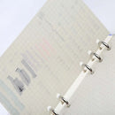 45 Blatt/90 Seiten Ringbuch-Einlagen 6-Loch-Loseblattpapier Notizbücher A5 A6 A7 Spiral-Tagebuchplaner Innenkernpapier