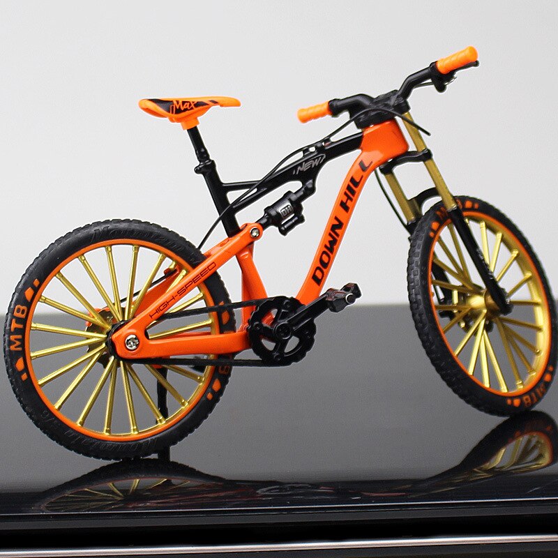 New mini 1:10 Alloy Model Bicycle Diecast Metal Finger Mountain bike Racing Simulation Adult Collection Gifts Toys for children