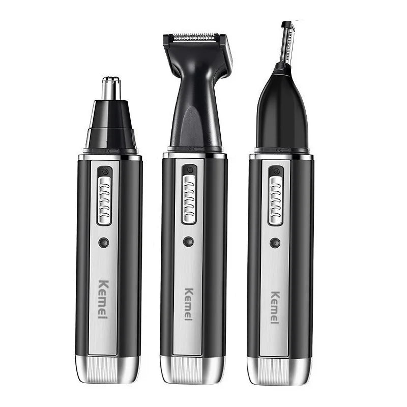 Kemei All In One Nose Hair Trimmer For Men&Women Electric Rechargeable Trimmer For Ear,Beard,Eyebrow,Facial,Trimer Grooming Kit