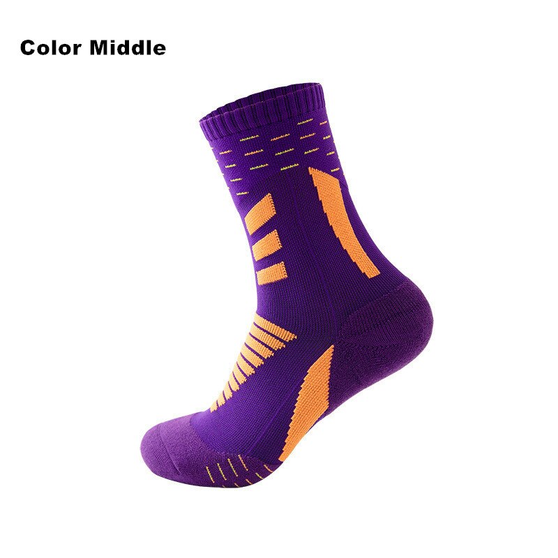 Professional Running Socks Cotton Thick Terry Socks Summer Basketball Tennis Men Sports Socks Shock Absorption Moisture Wicking