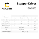 Cloudray Nema 23 Open Loop Stepper Motor Kit 2 Phase 3N.m 5.0A 23CS30C-500+DM556S for 3D printer CNC Engraving Milling Machine