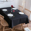 LOVRTRAVEL brand custom oversized 600cm black tablecloth hotel wedding party square dining table and coffee table cover