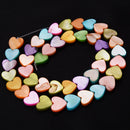 Natural Shell Beads Mother of Pearl Love Star Oval Round Flat Loose Spacer Beads for Jewelry Making DIY Charm Bracelet Necklace