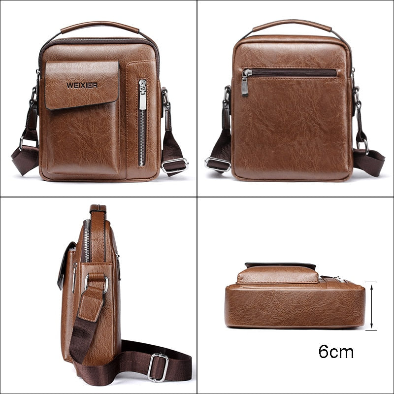 WEIXIER Men Shoulder Bags Crossbody Bag Multi-function Men&