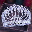 Crystal Queen Hochzeit Tiara Krone Braut Festzug Haarschmuck Barock Diadem Kopfschmuck Damen Braut Kopfschmuck Accessoires
